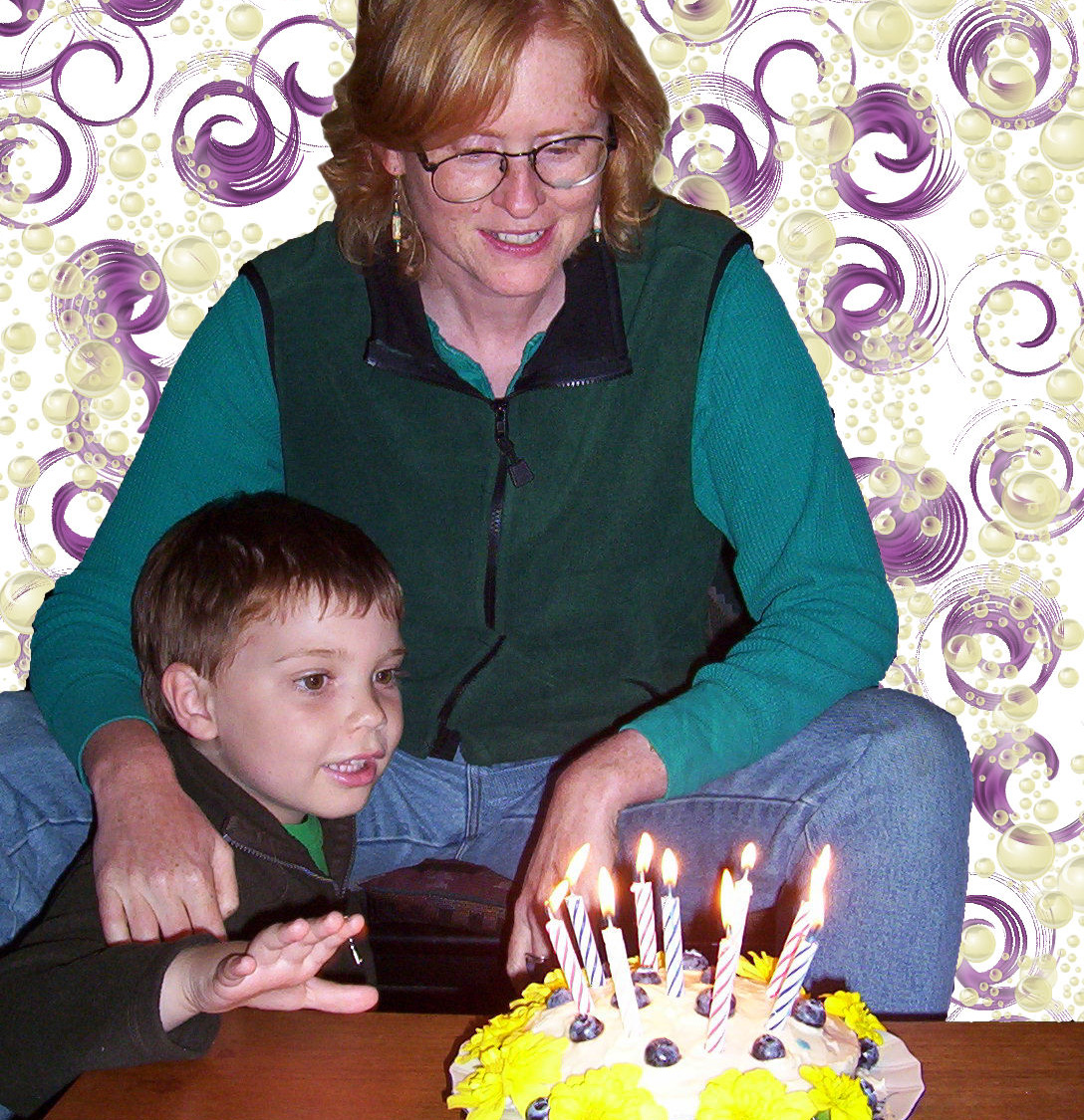 Pam's 44th birthday cake