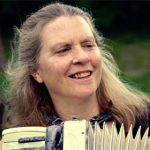 Heather Holm with accordion